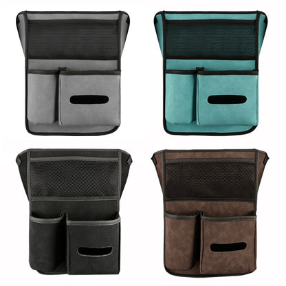 Car Center Console Hanging Bag Sheepskin Leather Storage Bag(Black) - Seat Accessories by PMC Jewellery | Online Shopping South Africa | PMC Jewellery | Buy Now Pay Later Mobicred