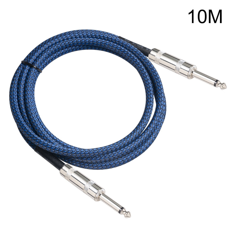 TC048BL 6.35mm Plug Male to Male Electric Guitar Mono Audio Cable, Length:10m - Microphone Audio Cable & Connector by PMC Jewellery | Online Shopping South Africa | PMC Jewellery | Buy Now Pay Later Mobicred