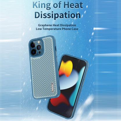 For iPhone 14 ROCK Graphene Heat Dissipation Phone Case (Blue) - iPhone 14 Cases by ROCK | Online Shopping South Africa | PMC Jewellery