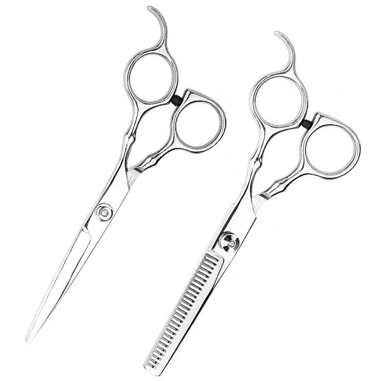 7pcs / Set Professional Hair Cutting Thinning Scissor Hairdressing Flat Shear Scissors Kit(Blue) - free shipping - PMC TechLife - Order now!