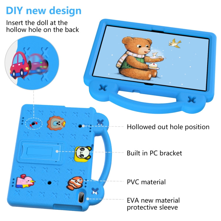For Huawei MediaPad T5 10.1 Handle Kickstand Children EVA Shockproof Tablet Case(Sky Blue) - Huawei by PMC TechLife | Online Shopping South Africa | PMC TechLife | Buy Now Pay Later Mobicred