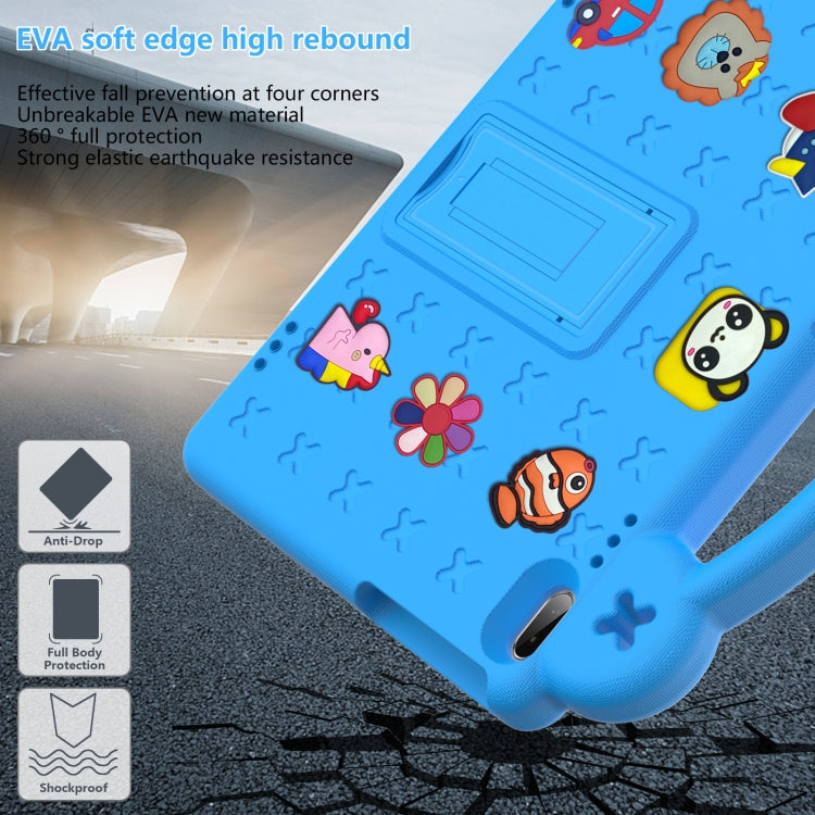 For Huawei MediaPad T5 10.1 Handle Kickstand Children EVA Shockproof Tablet Case(Sky Blue) - Huawei by PMC TechLife | Online Shopping South Africa | PMC TechLife | Buy Now Pay Later Mobicred