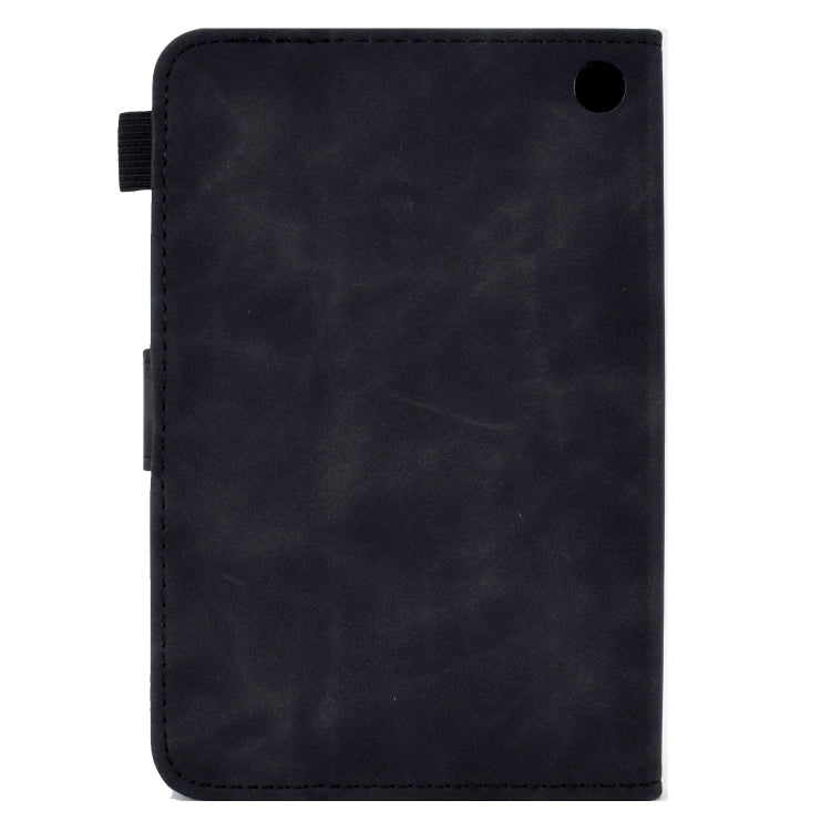 For Amazon Kindle Fire 7 2022 Embossed Smile Flip Tablet Leather Case(Black) - Amazon by PMC TechLife | Online Shopping South Africa | PMC TechLife | Buy Now Pay Later Mobicred