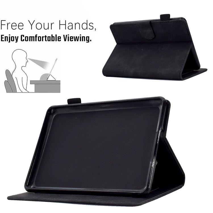 For Amazon Kindle Paperwhite 5 Embossed Smile Flip Tablet Leather Case(Black) - Amazon by PMC TechLife | Online Shopping South Africa | PMC TechLife | Buy Now Pay Later Mobicred