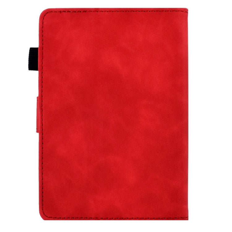 For Amazon Kindle Paperwhite 5 Embossed Smile Flip Tablet Leather Case(Red) - Amazon by PMC TechLife | Online Shopping South Africa | PMC TechLife | Buy Now Pay Later Mobicred