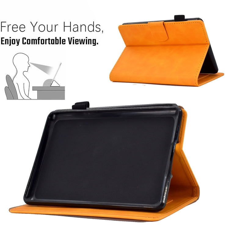 For Amazon Kindle Paperwhite 5 Embossed Smile Flip Tablet Leather Case(Khaki) - free shipping - PMC TechLife - Order now!