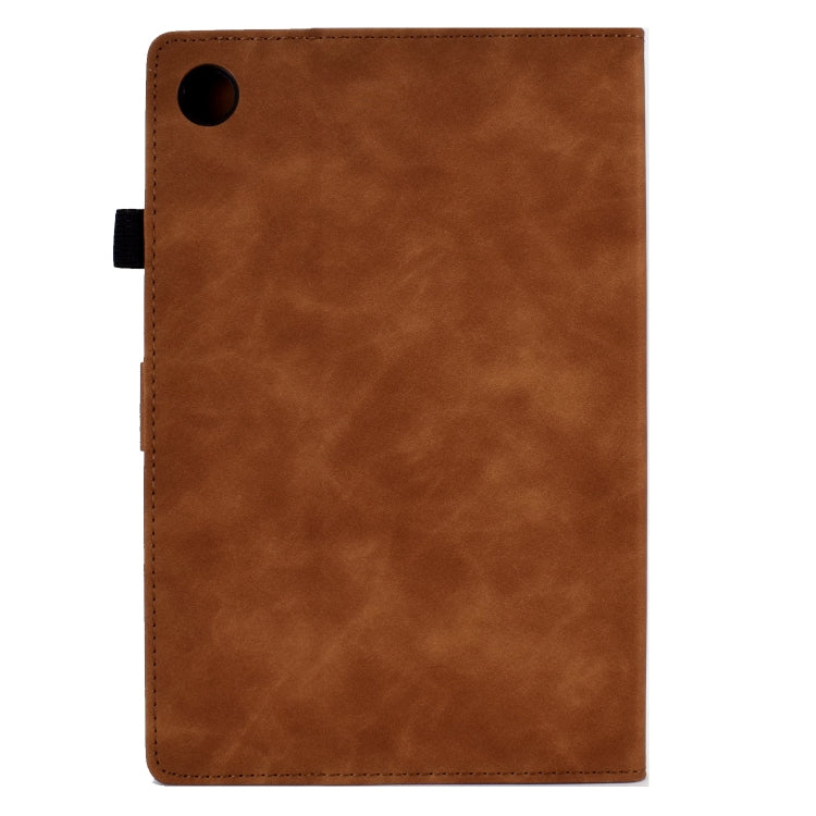 For Lenovo Tab M10 3rd Gen Embossed Smile Flip Tablet Leather Case(Brown) - free shipping - PMC TechLife - Order now!