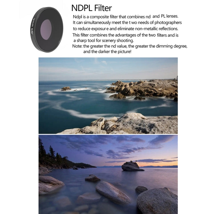 JSR LS ND8PL Lens Filter For DJI Osmo Action 3 -  by PMC Jewellery | Online Shopping South Africa | PMC Jewellery | Buy Now Pay Later Mobicred