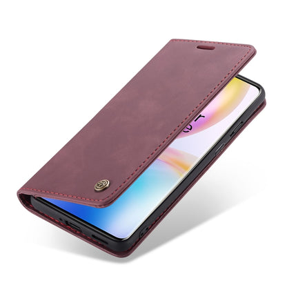 For OnePlus 8 Pro CaseMe Multifunctional Horizontal Flip Leather Case, with Card Slot & Holder & Wallet(Wine Red) - OnePlus Cases by CaseMe | Online Shopping South Africa | PMC Jewellery | Buy Now Pay Later Mobicred