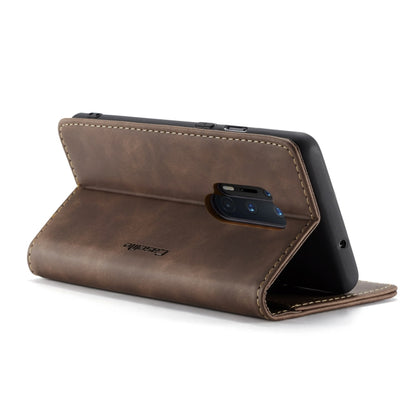 For OnePlus 8 Pro CaseMe Multifunctional Horizontal Flip Leather Case, with Card Slot & Holder & Wallet(Coffee) - OnePlus Cases by CaseMe | Online Shopping South Africa | PMC Jewellery | Buy Now Pay Later Mobicred