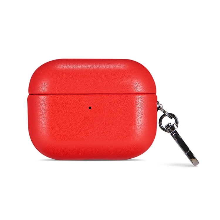 For Apple AirPods Pro 2 PU Leather Wireless Bluetooth Earphone Protective Case(Red) - For AirPods Pro 2 by PMC Jewellery | Online Shopping South Africa | PMC Jewellery | Buy Now Pay Later Mobicred