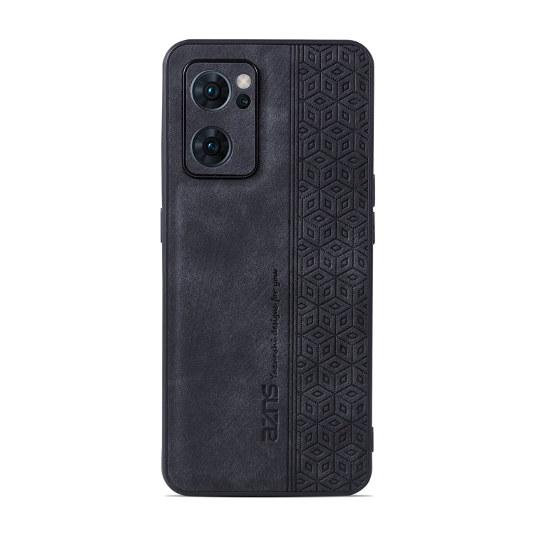 For OPPO Reno7 5G AZNS 3D Embossed Skin Feel Phone Case(Black) - OPPO Cases by AZNS | Online Shopping South Africa | PMC TechLife | Buy Now Pay Later Mobicred