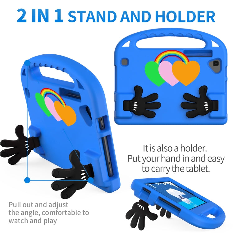 For Huawei MatePad T8 Love Small Palm Holder EVA Tablet Case(Blue) - Huawei by PMC TechLife | Online Shopping South Africa | PMC TechLife | Buy Now Pay Later Mobicred