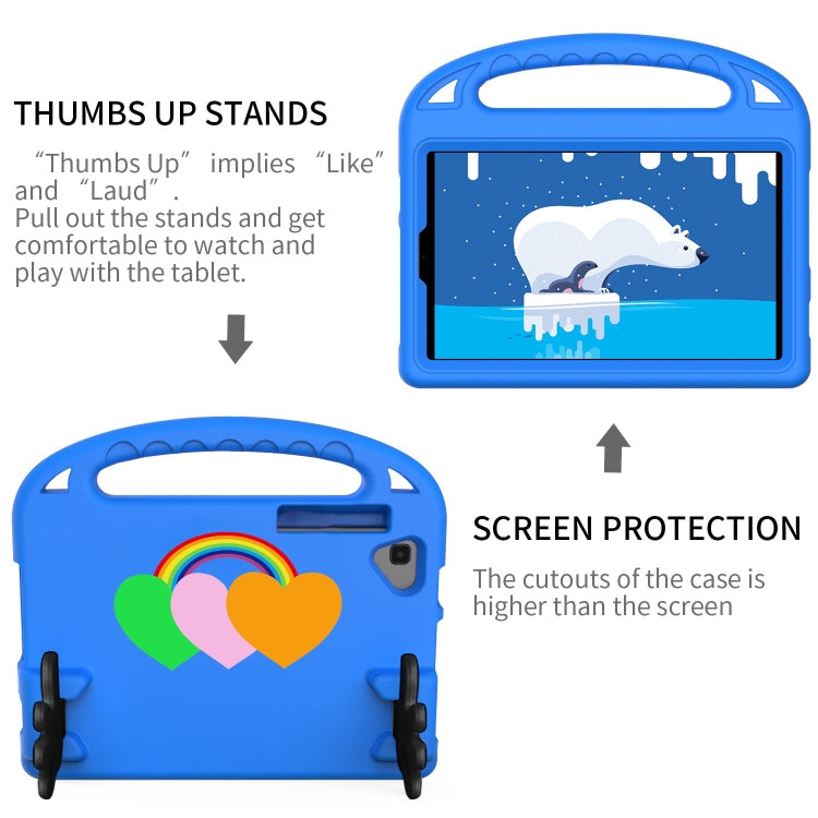 For Lenovo Tab K10 Love Small Palm Holder EVA Tablet Case(Blue) - Lenovo by PMC TechLife | Online Shopping South Africa | PMC TechLife | Buy Now Pay Later Mobicred