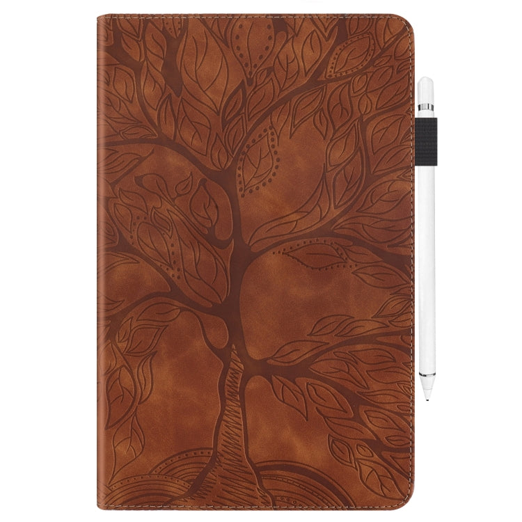 For 8 inch Life Tree Pattern Flip Universal Leather Tablet Case(Brown) - 8 inch by PMC TechLife | Online Shopping South Africa | PMC TechLife | Buy Now Pay Later Mobicred