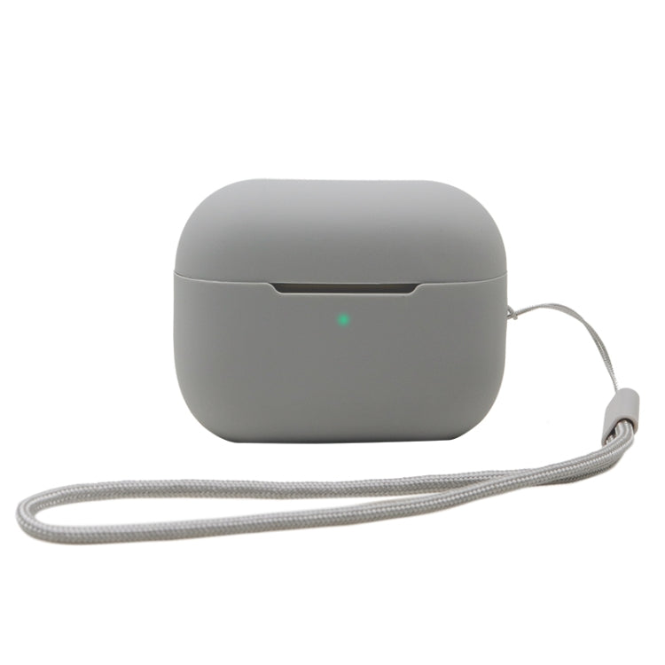For AirPods Pro 2 2.0mm Solid Color Silicone Protective Cover(Grey) - For AirPods Pro 2 by PMC Jewellery | Online Shopping South Africa | PMC Jewellery | Buy Now Pay Later Mobicred