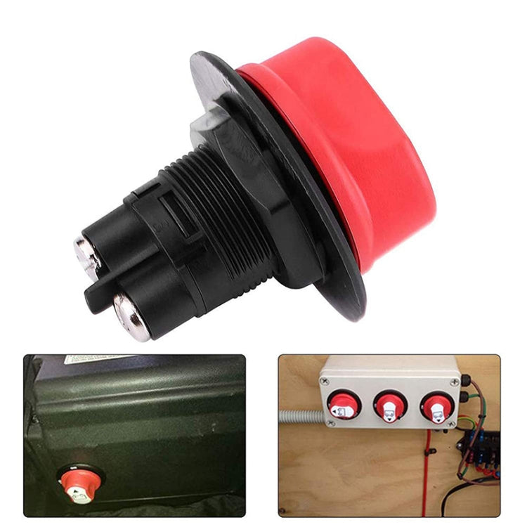 50A 10AWG Car Yacht Battery Selector Isolator Disconnect Rotary Switch Cut With Power Cord - Car Switches by PMC TechLife | Online Shopping South Africa | PMC TechLife | Buy Now Pay Later Mobicred