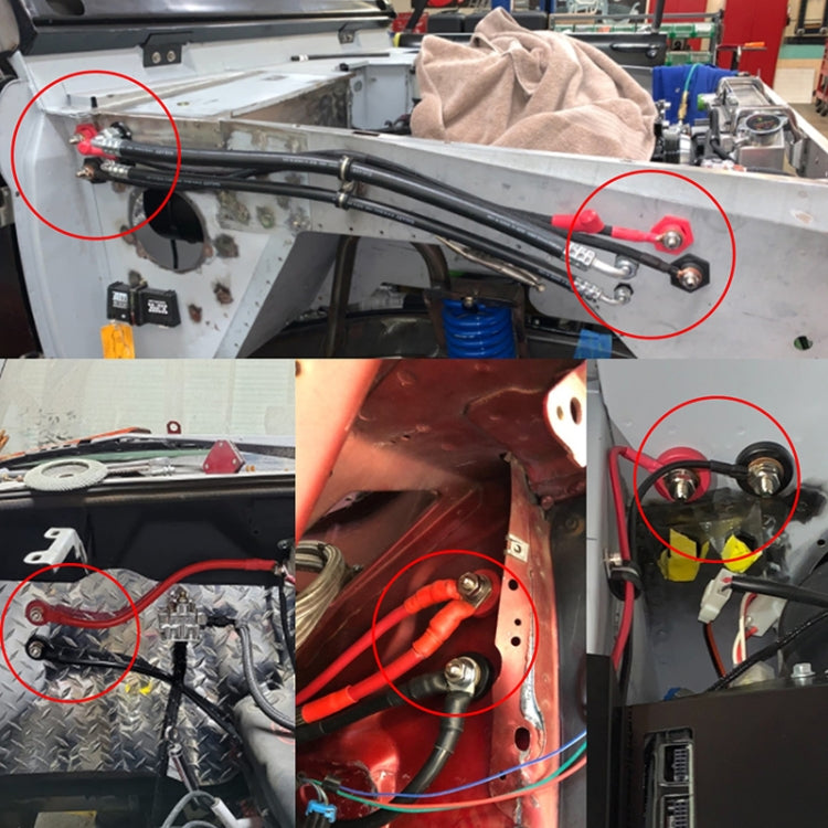 Car Battery Charger Studs Battery Terminal Connectors(Red) - Booster Cable & Clip by PMC TechLife | Online Shopping South Africa | PMC TechLife | Buy Now Pay Later Mobicred