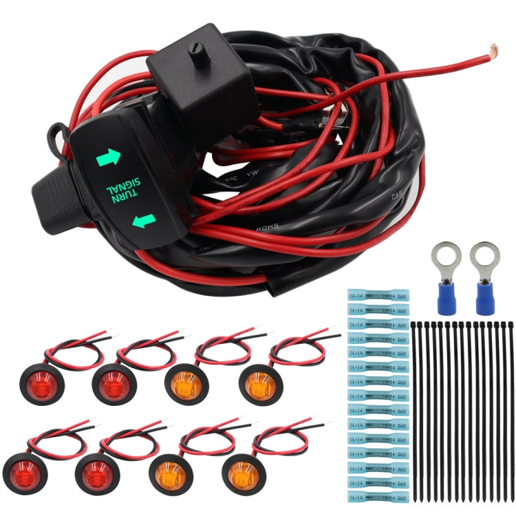 For UTV / ATU Car Turn Signal Light Toggle Switch Turn Signal Kit, Style:Vertical Green Turn Switch - Car Light Accessories by PMC TechLife | Online Shopping South Africa | PMC TechLife | Buy Now Pay Later Mobicred