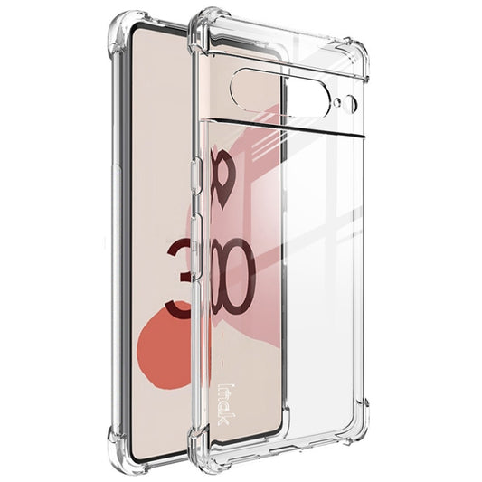 For Google Pixel 7 imak Shockproof Airbag TPU Phone Case(Transparent) - Google Cases by imak | Online Shopping South Africa | PMC Jewellery | Buy Now Pay Later Mobicred