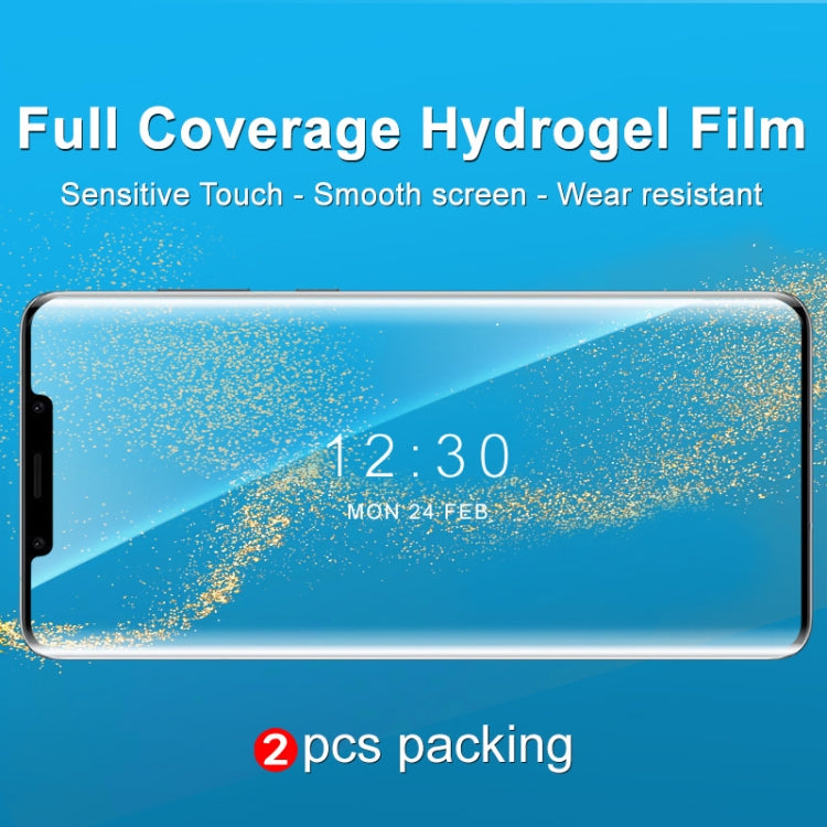 For Huawei Mate 50 Pro 2pcs imak Curved Full Screen Hydrogel Film Protector - Huawei Tempered Glass by imak | Online Shopping South Africa | PMC Jewellery | Buy Now Pay Later Mobicred