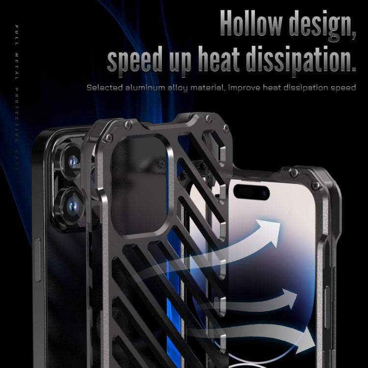 For iPhone 14 R-JUST Breathable Armor Phone Case(Silver Grey) - iPhone 14 Cases by R-JUST | Online Shopping South Africa | PMC TechLife | Buy Now Pay Later Mobicred