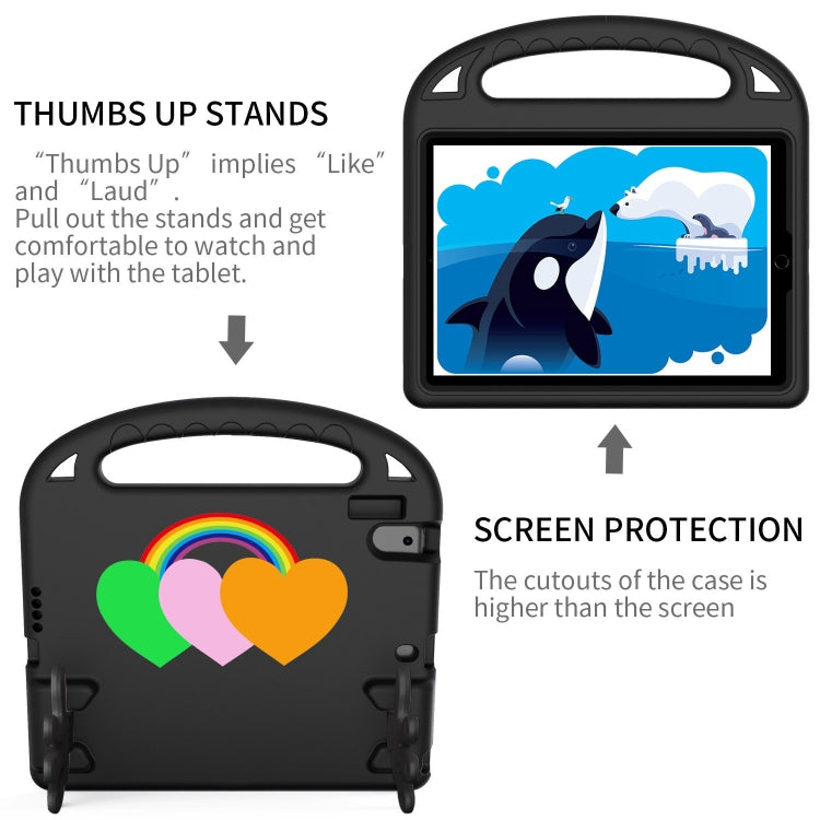 For Huawei MediaPad T5 10 Love Small Palm Holder EVA Tablet Case(Black) - free shipping - PMC TechLife - Order now!