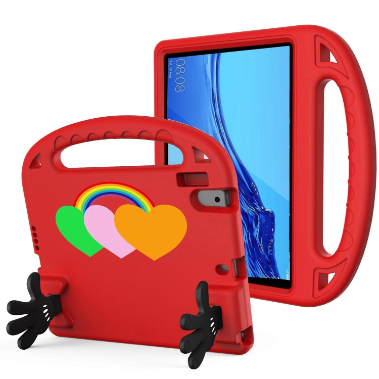 For Huawei MediaPad T5 10 Love Small Palm Holder EVA Tablet Case(Red) - Huawei by PMC TechLife | Online Shopping South Africa | PMC TechLife | Buy Now Pay Later Mobicred