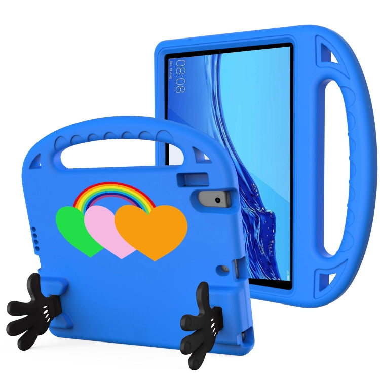 For Huawei MediaPad T5 10 Love Small Palm Holder EVA Tablet Case(Blue) - Huawei by PMC TechLife | Online Shopping South Africa | PMC TechLife | Buy Now Pay Later Mobicred