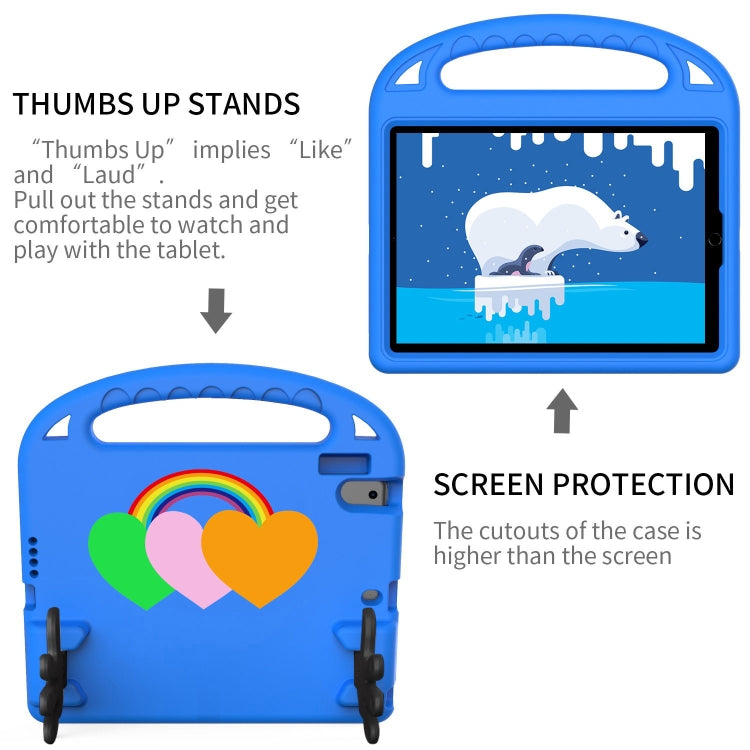 For Huawei MediaPad T5 10 Love Small Palm Holder EVA Tablet Case(Blue) - Huawei by PMC TechLife | Online Shopping South Africa | PMC TechLife | Buy Now Pay Later Mobicred
