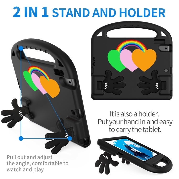 For Lenovo Tab P10 TB-X706 Love Small Palm Holder EVA Tablet Case(Black) - Lenovo by PMC TechLife | Online Shopping South Africa | PMC TechLife | Buy Now Pay Later Mobicred