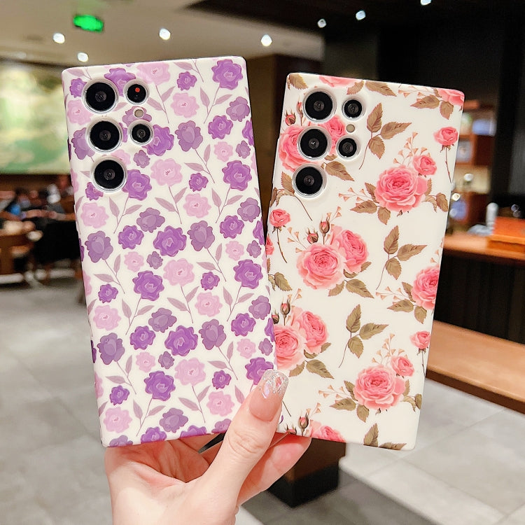 For Samsung Galaxy S22 5G Small Floral Phone Case(Green) - Galaxy S22 5G Cases by PMC TechLife | Online Shopping South Africa | PMC TechLife