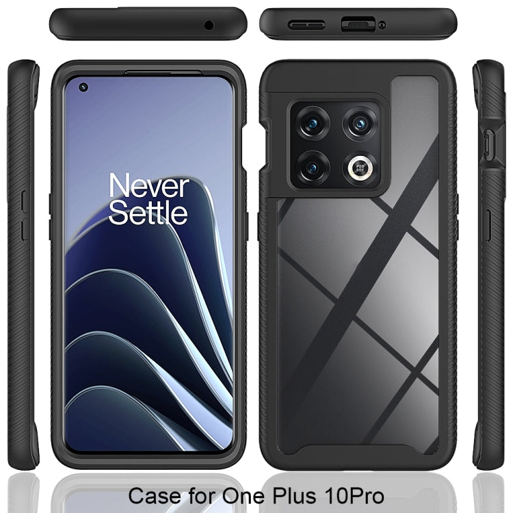 For OnePlus 10 Pro Starry Sky Solid Color Shockproof TPU Clear PC Phone Case(Sky Blue) - OnePlus Cases by PMC TechLife | Online Shopping South Africa | PMC TechLife