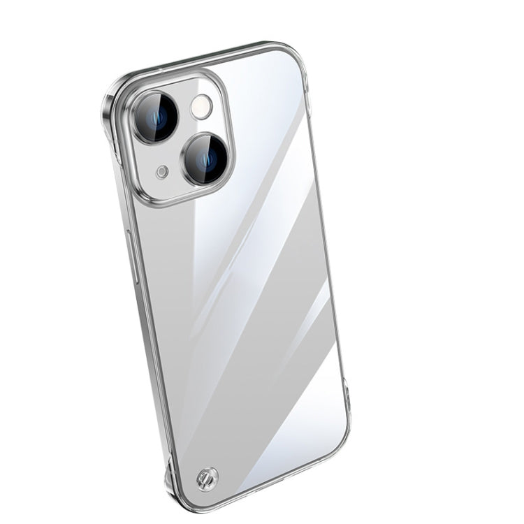 For iPhone 13 Electroplating Frameless Clear PC Phone Case(Silver) - iPhone 13 Cases by PMC Jewellery | Online Shopping South Africa | PMC Jewellery | Buy Now Pay Later Mobicred