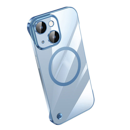 For iPhone 14 Electroplating Frameless Magsafe Magnetic PC Phone Case(Sierra Blue) - iPhone 14 Cases by PMC Jewellery | Online Shopping South Africa | PMC Jewellery | Buy Now Pay Later Mobicred