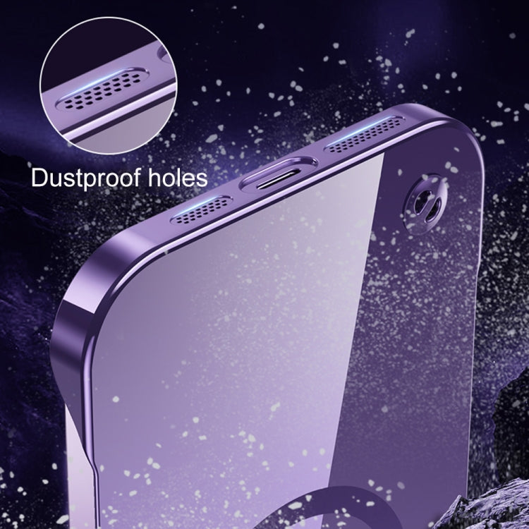 For iPhone 13 Pro Electroplating Frameless Magsafe Magnetic PC Phone Case(Deep Purple) - iPhone 13 Pro Cases by PMC Jewellery | Online Shopping South Africa | PMC Jewellery | Buy Now Pay Later Mobicred