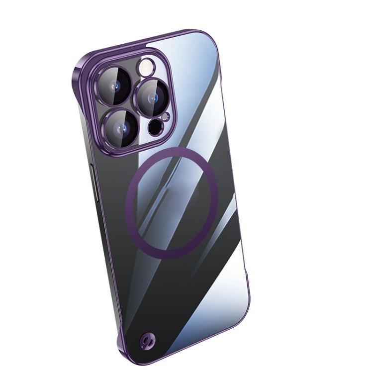 For iPhone 13 Pro Max Electroplating Frameless Magsafe Magnetic PC Phone Case(Deep Purple) - iPhone 13 Pro Max Cases by PMC Jewellery | Online Shopping South Africa | PMC Jewellery | Buy Now Pay Later Mobicred