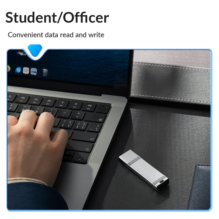 ORICO USB Flash Drive, Read: 100MB/s, Write: 50MB/s, Memory:128GB, Port:USB-A(Silver) - free shipping - PMC Jewellery - Order now!