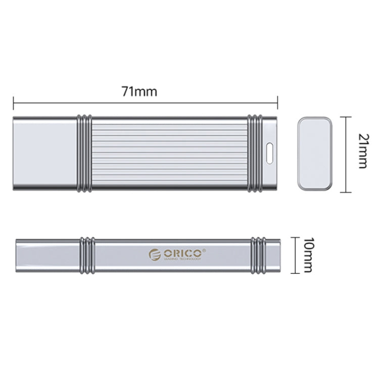 ORICO UFS Flash Drive, Read: 411MB/s, Write: 353MB/s, Memory:128GB, Port:USB-A(Silver) - USB Flash Drives by ORICO | Online Shopping South Africa | PMC Jewellery | Buy Now Pay Later Mobicred