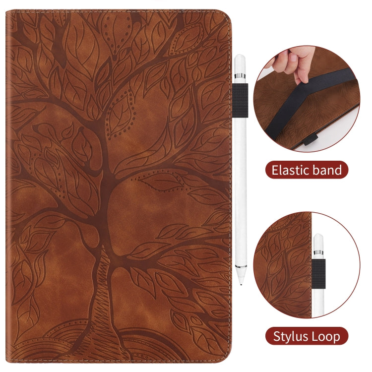 For Lenovo Tab P11 Pro Gen 2 Life Tree Series Horizontal Flip Leather Case with Holder(Brown) - Lenovo by PMC TechLife | Online Shopping South Africa | PMC TechLife | Buy Now Pay Later Mobicred