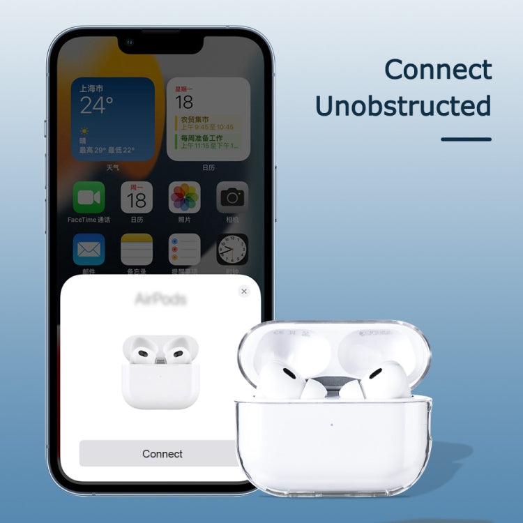 For AirPods Pro 2 Earphone Transparent PC Protective Case - For AirPods Pro 2 by PMC TechLife | Online Shopping South Africa | PMC TechLife