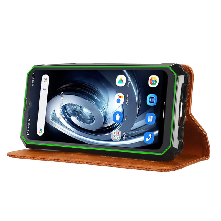 For Blackview BV7100 Magnetic Buckle Retro Texture Leather Phone Case(Brown) - More Brand by PMC TechLife | Online Shopping South Africa | PMC TechLife