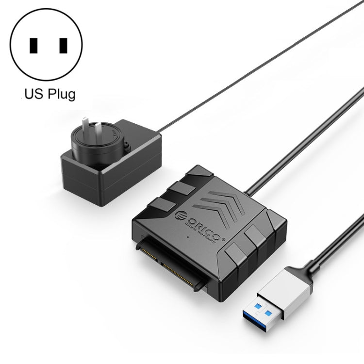 ORICO UTS1 USB 3.0 2.5-inch SATA HDD Adapter with 12V 2A Power Adapter, Cable Length:0.3m(US Plug) - USB to IDE / SATA by ORICO | Online Shopping South Africa | PMC Jewellery | Buy Now Pay Later Mobicred