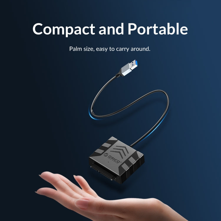 ORICO UTS1 USB 3.0 2.5-inch SATA HDD Adapter with 12V 2A Power Adapter, Cable Length:0.5m(AU Plug) - USB to IDE / SATA by ORICO | Online Shopping South Africa | PMC Jewellery | Buy Now Pay Later Mobicred