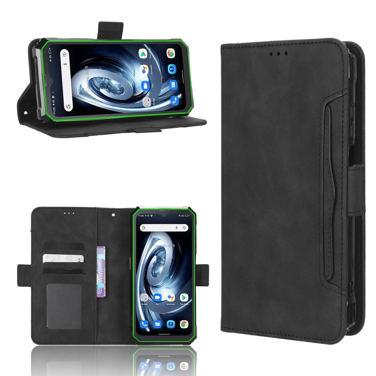 For Blackview BV7100 Skin Feel Calf Texture Card Slots Leather Phone Case(Black) - More Brand by PMC TechLife | Online Shopping South Africa | PMC TechLife | Buy Now Pay Later Mobicred