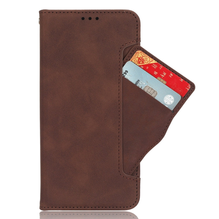 For Blackview BV7100 Skin Feel Calf Texture Card Slots Leather Phone Case(Brown) - More Brand by PMC Jewellery | Online Shopping South Africa | PMC Jewellery | Buy Now Pay Later Mobicred