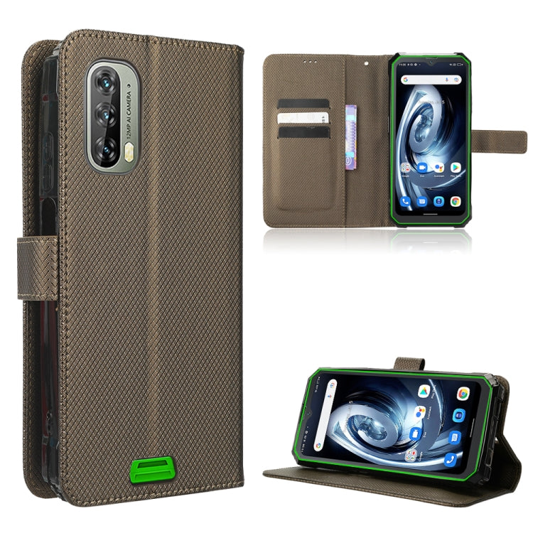 For Blackview BV7100 Diamond Texture Leather Phone Case(Brown) - More Brand by PMC Jewellery | Online Shopping South Africa | PMC Jewellery | Buy Now Pay Later Mobicred