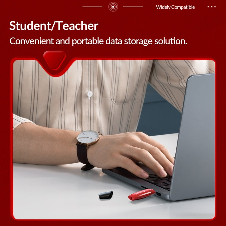 ORCIO USB3.0 U Disk Drive, Read: 100MB/s, Write: 15MB/s, Memory:256GB, Port:USB-A(Red) - free shipping - PMC Jewellery - Order now!