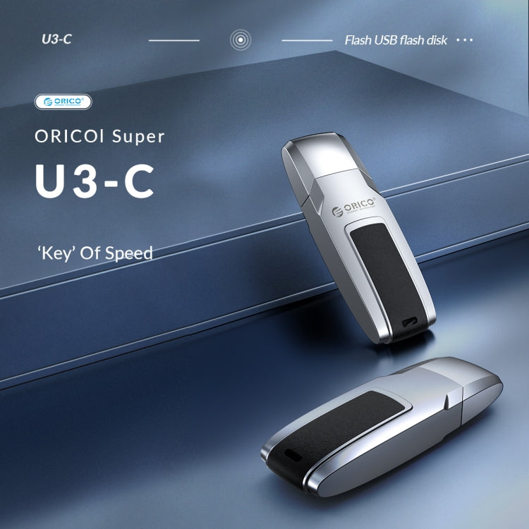 ORICO USB Flash Drive, Read: 100MB/s, Write: 50MB/s, Memory:64GB, Port:USB-A(Silver) - USB Flash Drives by ORICO | Online Shopping South Africa | PMC Jewellery | Buy Now Pay Later Mobicred