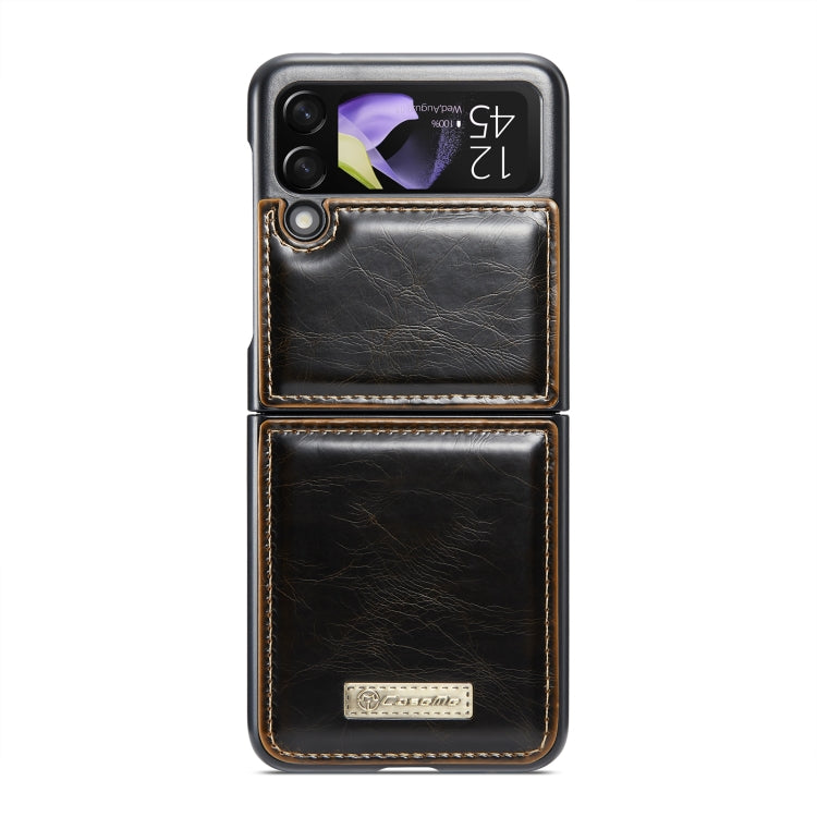 For Samsung Galaxy Z Flip4 CaseMe 003 Crazy Horse Texture Leather Phone Case(Coffee) - Galaxy Z Flip4 5G Cases by CaseMe | Online Shopping South Africa | PMC Jewellery | Buy Now Pay Later Mobicred